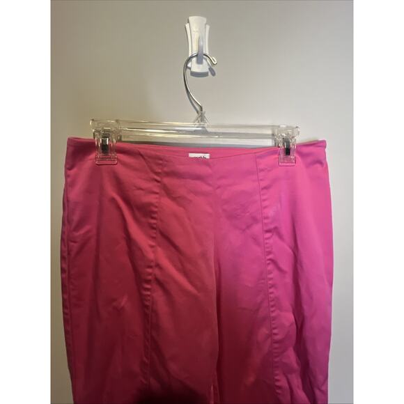 Cache Crop Pants Hot Pink Barbie Bright Happy Stretch Summer Fun Size 8 - Picture 1 of 7